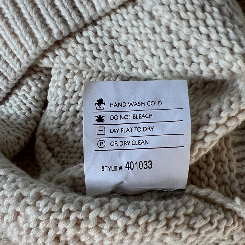 Repeat NWT Short Sleeve Cotton Textured Knit Sweater Ivory - Picture 15 of 16
